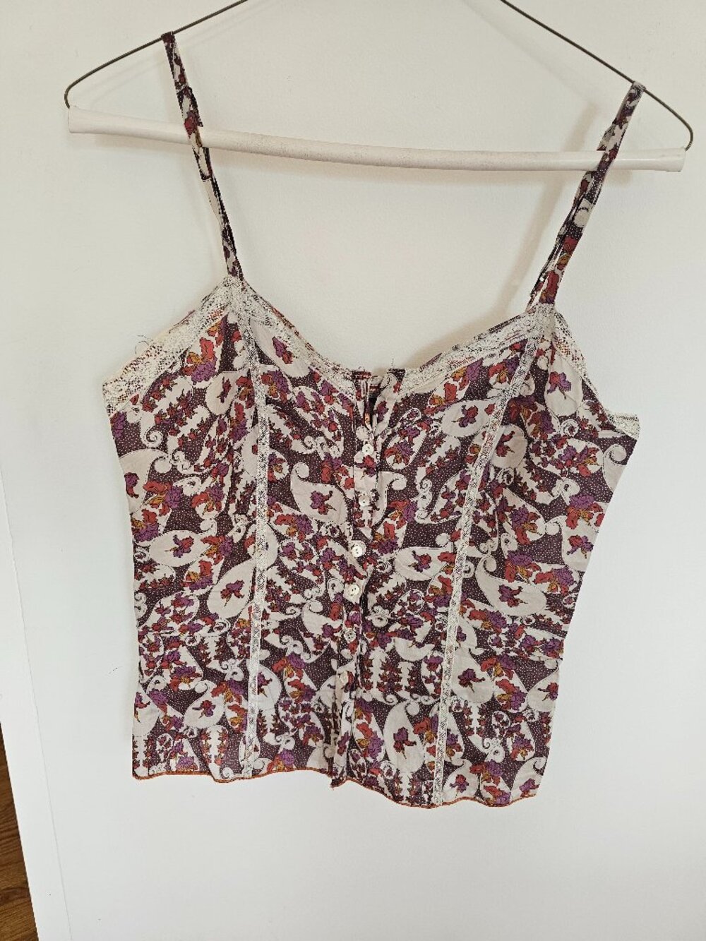 Cotton floral / paisley tank